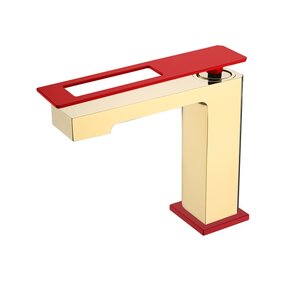 Изображение товара Смеситель для раковины Boheme Q, 141-GR, золото/красный