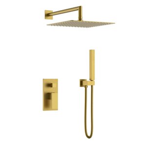 Изображение товара Душевая система Boheme Qubic 474-3-BR, цвет бронза