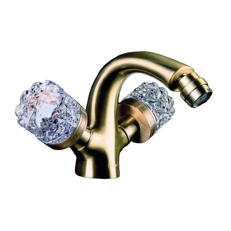 Изображение товара Смеситель Boheme Royal Crystal 316-CRST бронза с резьбой 1 отверстие Изображение товара Смеситель Boheme Royal Crystal 316-CRST бронза с резьбой 1 отверстие