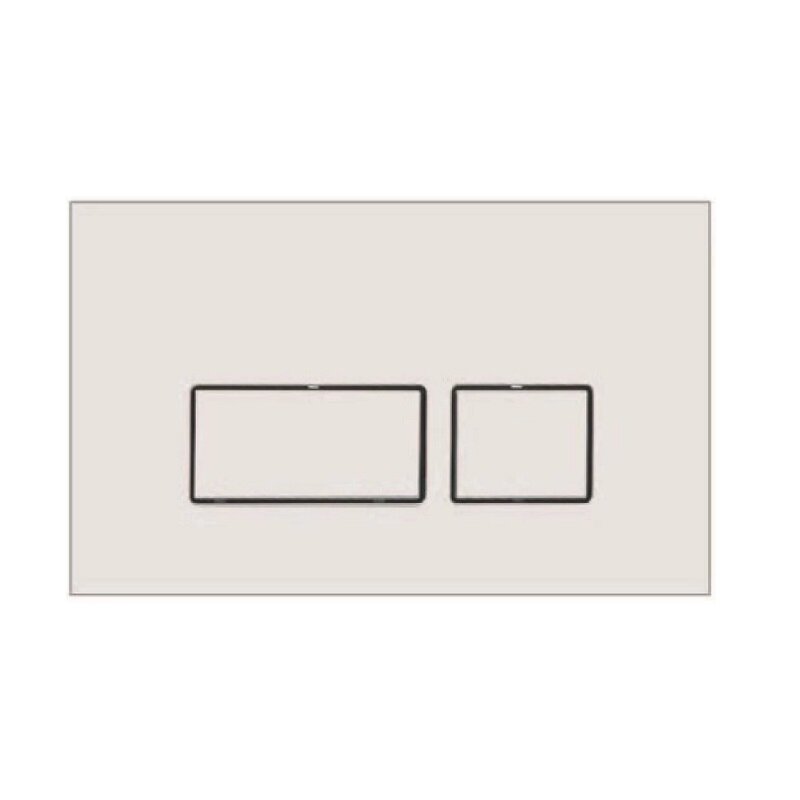 Изображение товара Клавиша смыва Boheme 664-W механическая белая для унитаза двухрежимный режим