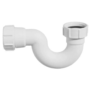 Изображение товара Сифон для ванны McAlpine MRB6 трубный 40 мм белый - надежное подключение