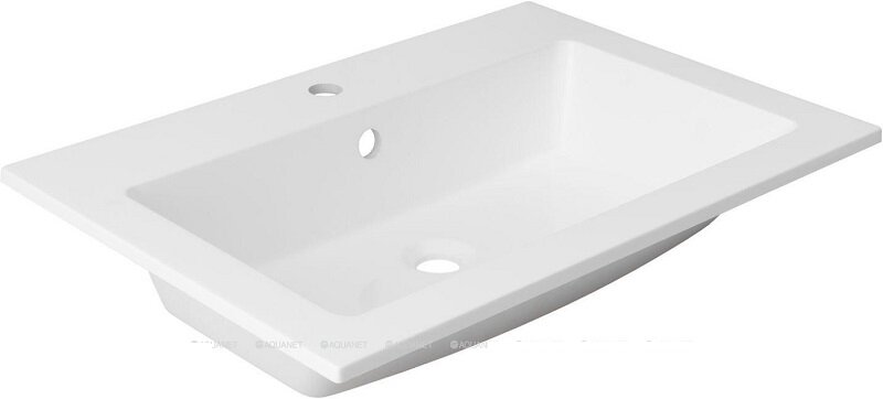 Изображение товара Раковина Aquanet Мокка 65 см из искусственного камня белая для ванной комнаты