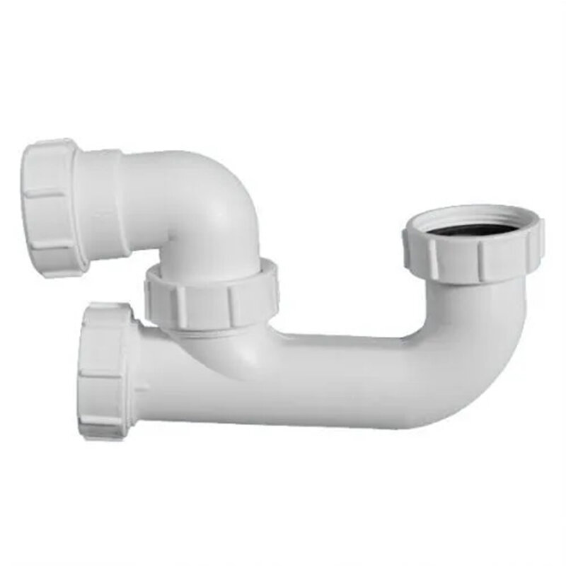 Изображение товара Сифон для ванны McAlpine MRB7-ANS белый 40 мм 75 мм надежный пластиковый сифон