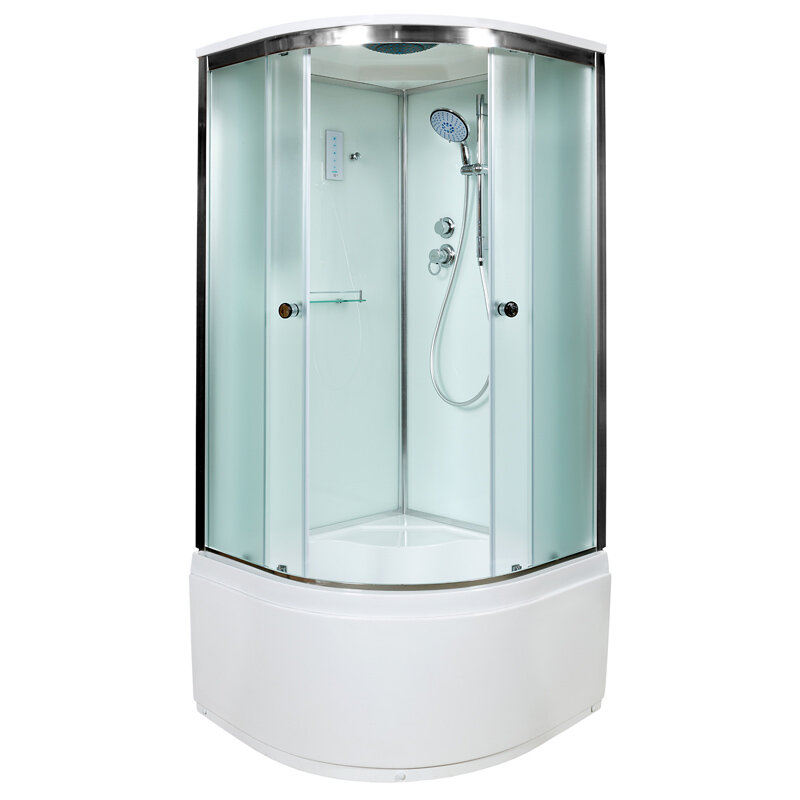 Изображение товара Душевая кабина AvaCan D511SEL, 110x110 см, матовое стекло, хром профиль