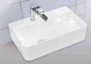 Изображение товара Раковина Aquanet Comfort-2 50 см фарфор белая правая установка с отверстием