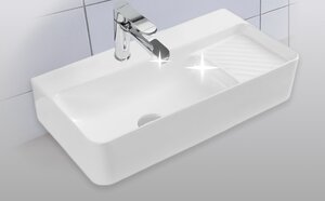 Изображение товара Раковина Aquanet Comfort-3 60 см из фарфора白ая подвесная с одним отверстием