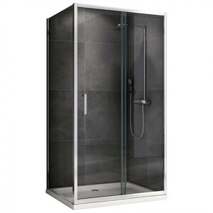 Изображение товара Душевой уголок Abber Schwarzer Diamant AG301005-S505, 100 х 50 см, стекло прозрачное, профиль хром