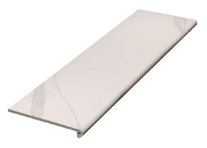 Изображение товара Ступень, керамогранит Exagres Silk Peldano Satuario Calipso С0004649, 33х120 см, фронтальная, белый