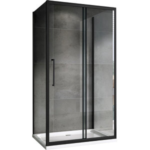 Изображение товара Душевой уголок Abber Schwarzer Diamant AG30100BH-S50B-S50B, 100 х 50 см, стекло прозрачное, профиль черный