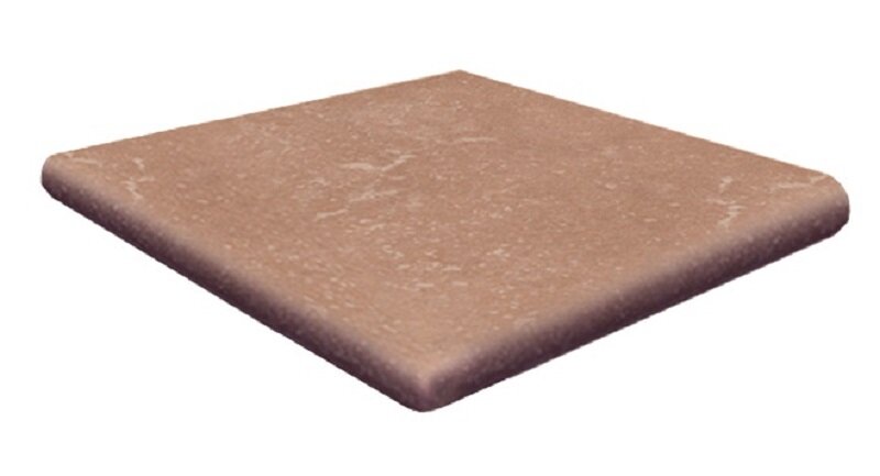Изображение товара Ступень, керамогранит Exagres Stone Cartabon Brown С0003496, 33х33 см, угловая, коричневый