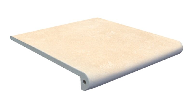 Изображение товара Керамогранит ступень Exagres Stone Peldano Cream 33x33 см для пола и лестниц