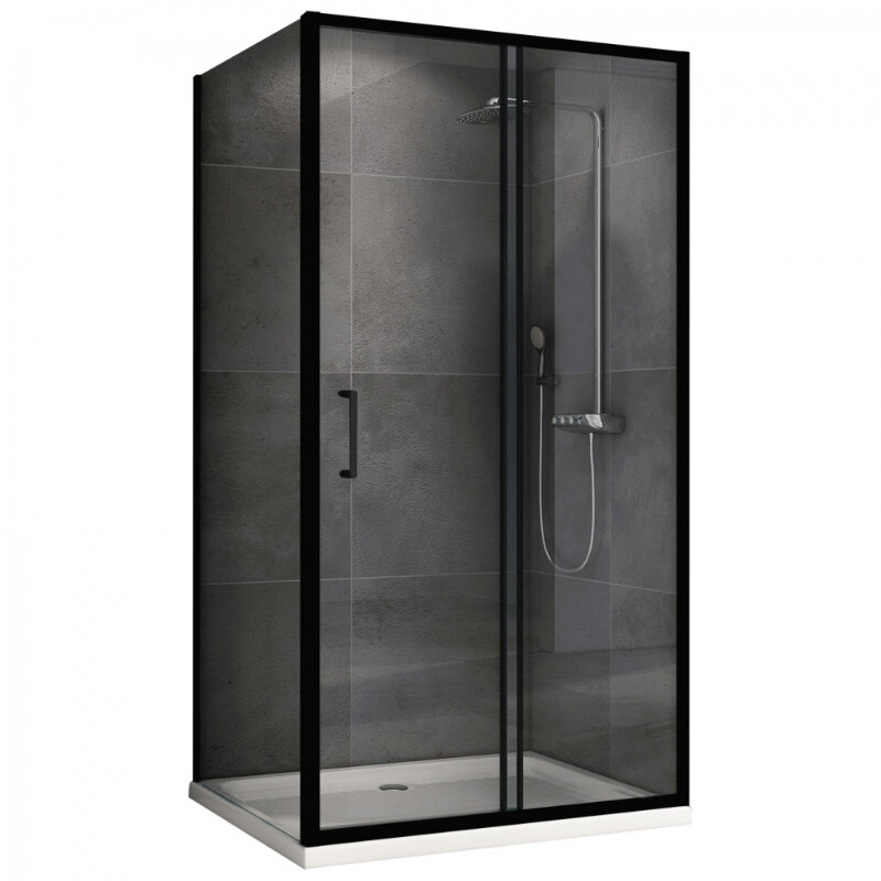Изображение товара Душевой уголок Abber Schwarzer Diamant AG30110B5-S50B5 110x50 прозрачное стекло черный профиль