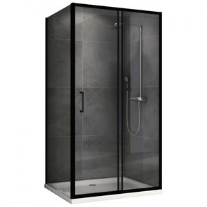 Изображение товара Душевой уголок Abber Schwarzer Diamant AG30110B5-S100B5, 110 х 100 см, стекло прозрачное, профиль черный