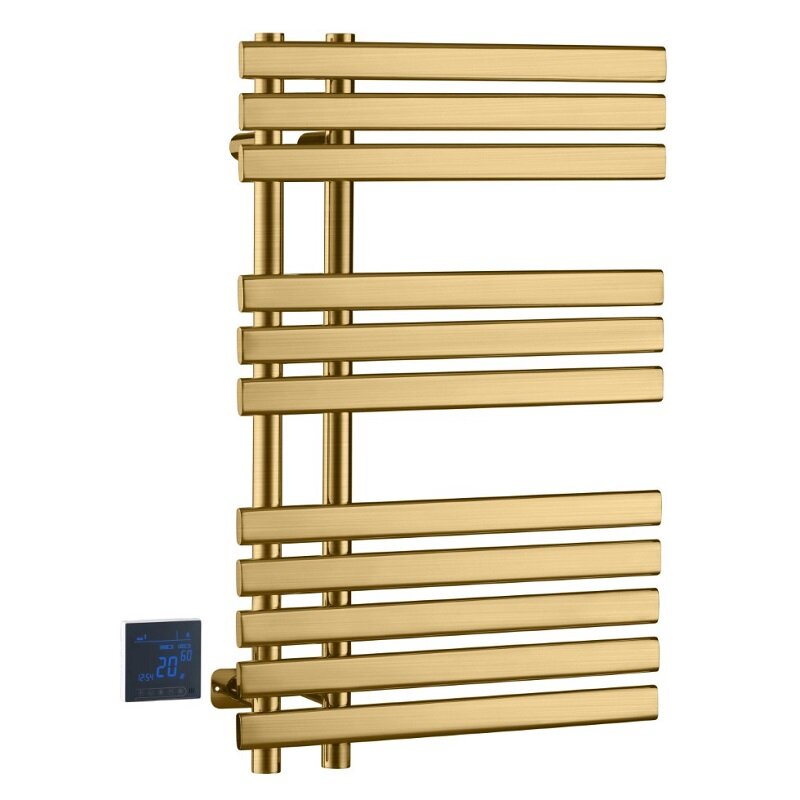 Изображение товара Полотенцесушитель электрический Boheme Venturo 723-BR, ширина 50 см, высота 80 см, диммер слева, цвет бронза