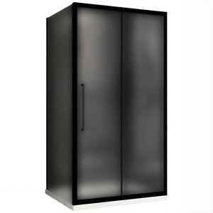 Изображение товара Душевой уголок Abber Schwarzer Diamant AG30120BMH-S70BM, 120 х 70 см, стекло матовое, профиль черный