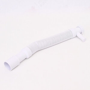 Изображение товара Гофрированная труба McAlpine MRMF2W, с отводом, L 460-1000 мм, цвет белый