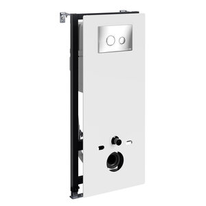 Изображение товара Инсталляция для унитаза WasserKraft Abens 20TLT.010 МЕ WH CH01 стеклянная панель