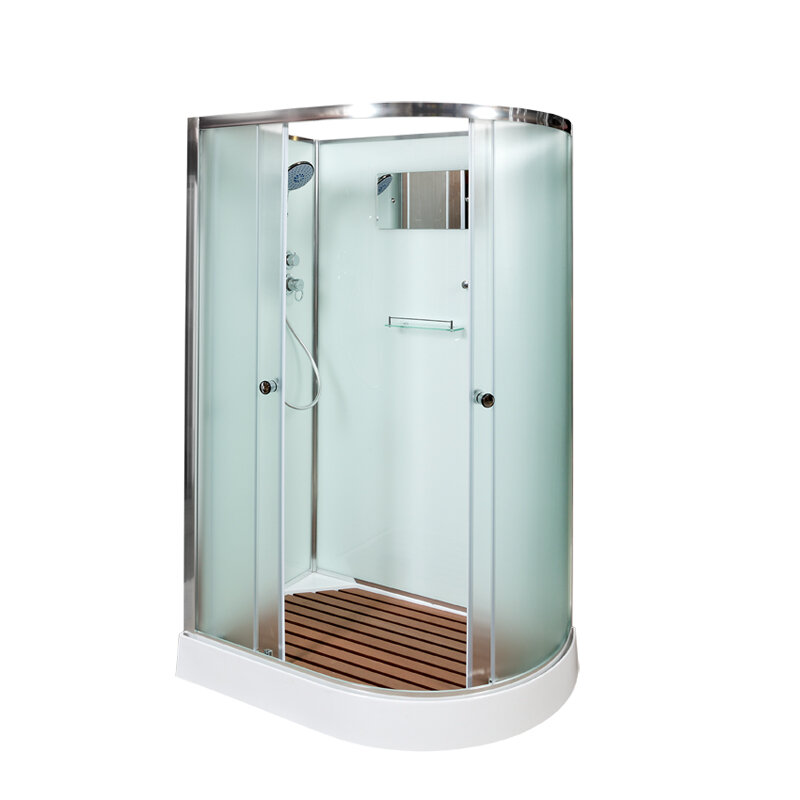 Изображение товара Душевая кабина AvaCan D012L/D012R 120x90 см низкий поддон матовое стекло хром