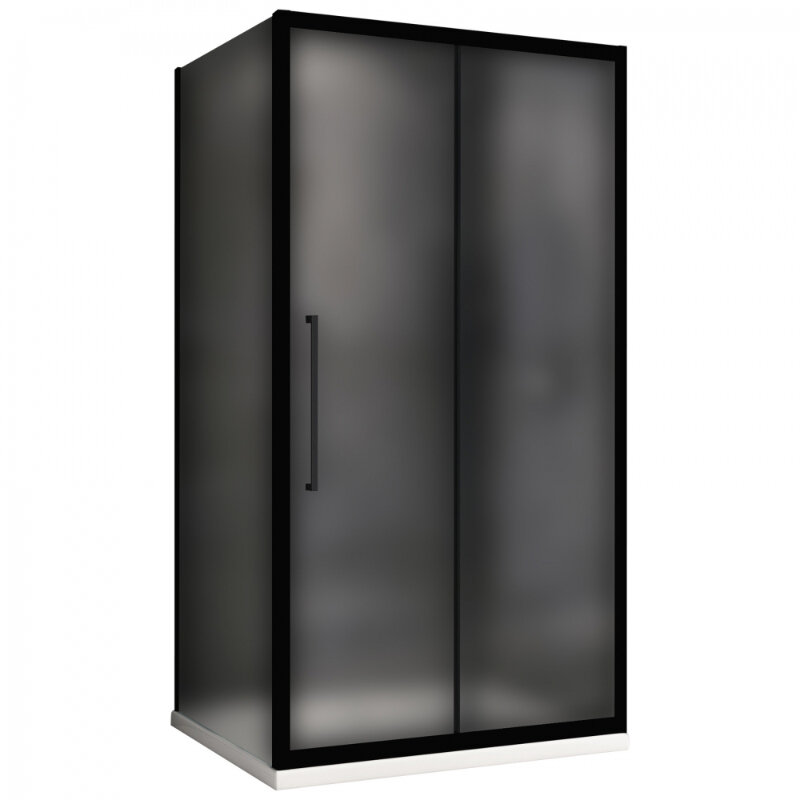 Изображение товара Душевой уголок Abber Schwarzer Diamant AG30130BMH-S80BM 130x80 см матовое стекло черный профиль