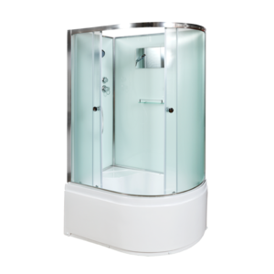 Изображение товара Душевая кабина AvaCan D512L/D512R, 120 x 90 см, высокий поддон, без крыши, стекло матовое, профиль хром, левая/правая, 88018