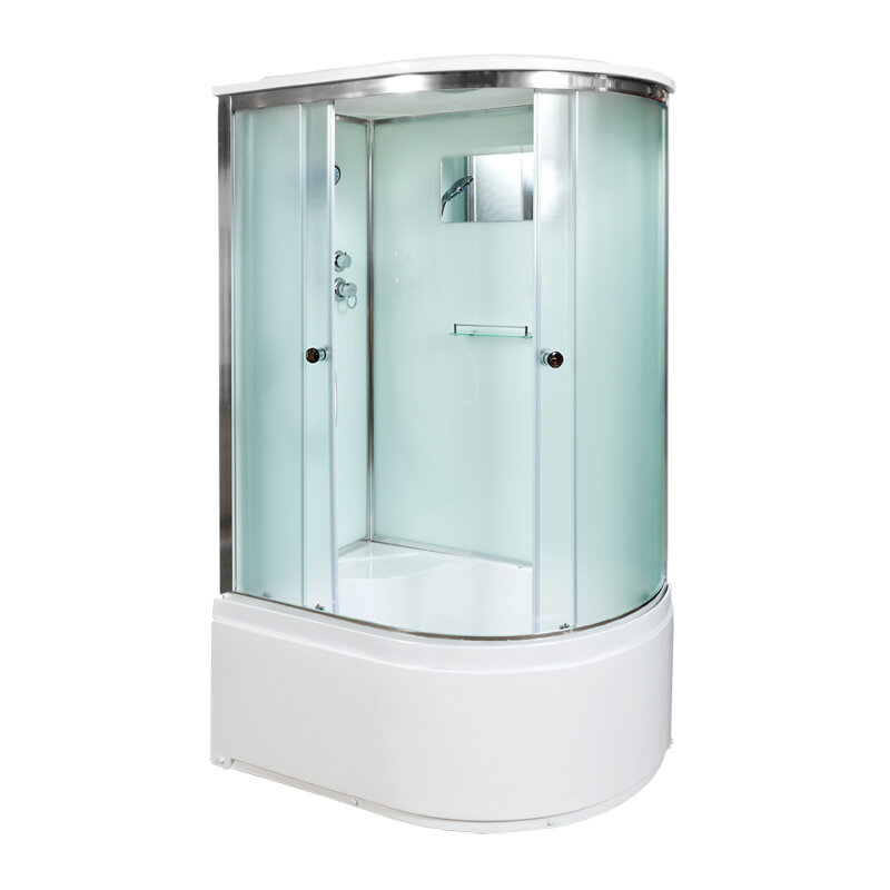 Изображение товара Душевая кабина AvaCan D512SL/D512SR 120х90 см с крышей матовое стекло хром Изображение товара Душевая кабина AvaCan D512SL/D512SR 120х90 см с крышей матовое стекло хром