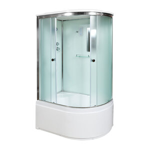 Изображение товара Душевая кабина AvaCan D512SLEL/D512SREL, 120 x 90 см, с крышей, высокий поддон, стекло матовое, профиль хром, левая/правая, 88129