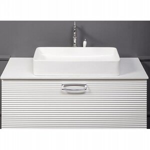 Изображение товара Тумба под раковину Armadi Art Linea 842-080-WCR, 80 см, подвесная, белый/хром