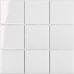 Мозаика Starmosaic Homework 97x97 White Glossy С0005248, 30 x 30 см, MH33800, белый  - фото 1