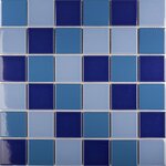 Мозаика Starmosaic Homework 48x48 Blue Mix Glossy С0004065, 30.6 x 30.6 см, WB52200, синий  - фото 1