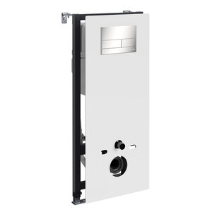 Изображение товара Инсталляция для унитаза WasserKraft Abens 20TLT 6-режимов белая стеклянная панель