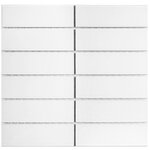 Мозаика Starmosaic Brick & Metro 47x147 White Matt С0004010, 30 x 30 см, V-VW56000, белый - фото 1