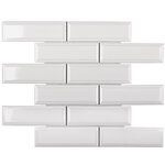 Мозаика Starmosaic Metro 45х145 White Glossy С0003969, 28.7 x 29.5 см, KM82895, белый - фото 1
