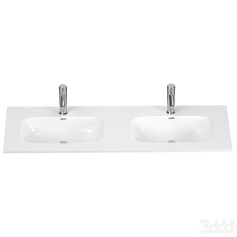 Изображение товара Раковина Allen Brau Glority 1.35011.20 120 см керамическая белая