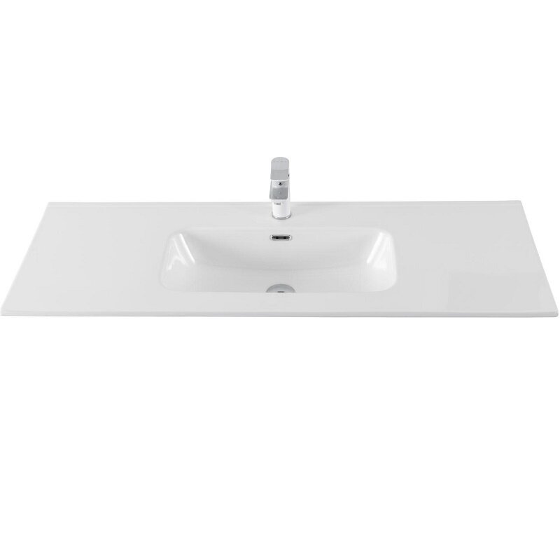 Изображение товара Раковина Allen Brau Glority 1.35010.20 — керамика белая, 101x46.5 см Изображение товара Раковина Allen Brau Glority 1.35010.20 — керамика белая, 101x46.5 см