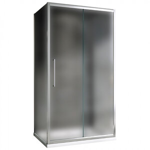 Изображение товара Душевой уголок Abber Schwarzer Diamant AG30160MH-S50M-S50M, 160 х 50 см, стекло матовое, профиль хром