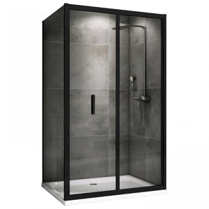 Изображение товара Душевой уголок Abber Sonnenstrand AG07120B-S90B, 120 х 90 см, стекло прозрачное, профиль черный