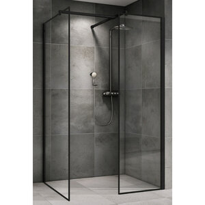 Изображение товара Душевой уголок Abber Immer Offen AG67128B, 120 х 80 см, стекло прозрачное, профиль черный