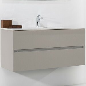 Изображение товара Тумба под раковину Armadi Art Vallessi 837-100-C 100 см кашемир матовый