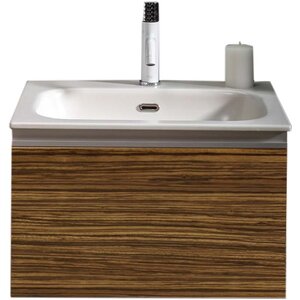 Изображение товара Тумба под раковину Armadi Art Vallessi 837-060-Z 60 см подвесная зебрано