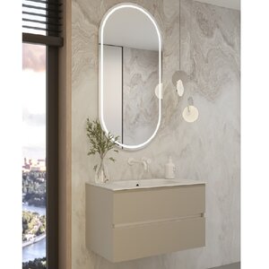 Изображение товара Тумба под раковину Armadi Art Vallessi 837-080-C mat, 80 см, подвесная, цвет кашемир матовый