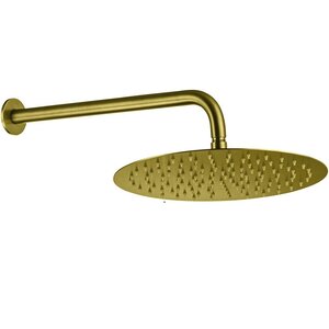 Изображение товара Верхний душ Allen Brau Priority 5.31A17-GB, 30 см, с держателем, золото брашированное