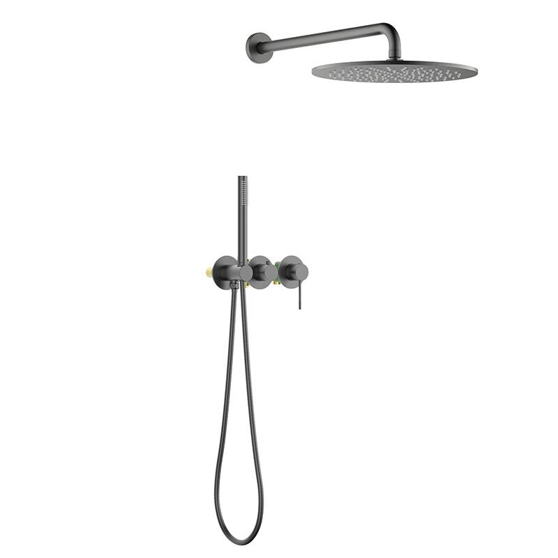 Изображение товара Встроенная душевая система Timo Saona SX-2349/18SM, черное золото, скрытый монтаж