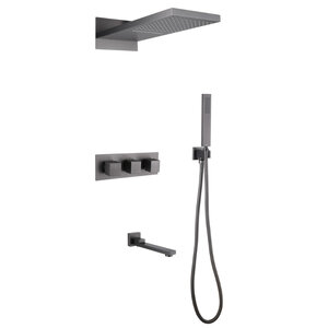 Изображение товара Душевая система Abber Daheim AF8253NG, термостатическая, цвет никель
