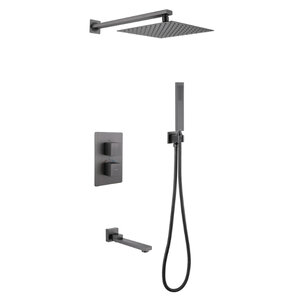 Изображение товара Душевая система Abber Daheim AF8250NG, термостатическая, цвет никель