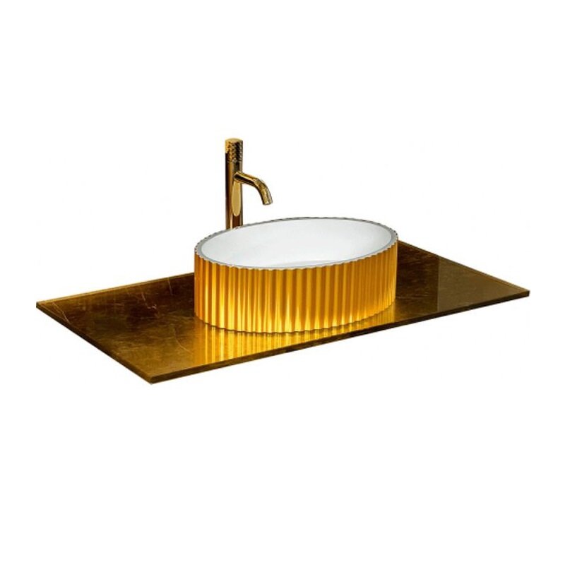 Изображение товара Столешница Armadi Art NeoArt 853-100-GF 100 см золото стекло