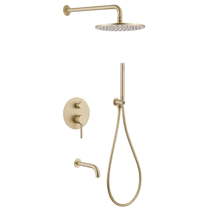 Изображение товара Душевая система Abber Wasser Kreis AF8117G, цвет золотое матовое