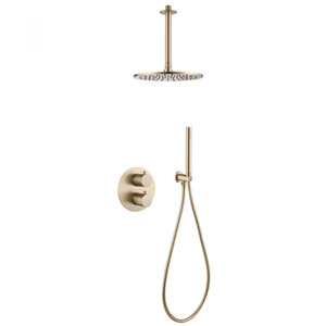 Изображение товара Душевая система Abber Wasser Kreis AF8121G, встроенная, золотое матовое покрытие