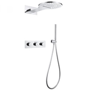Изображение товара Душевая система Abber Wasser Kreis AF8151, термостатическая, цвет хром