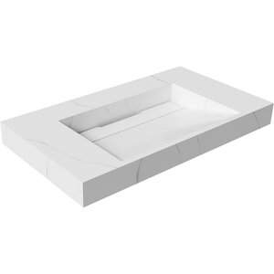 Изображение товара Раковина Armadi Art Flat 859-080-CLCT, 80 см, моноблок, цвет calacatta