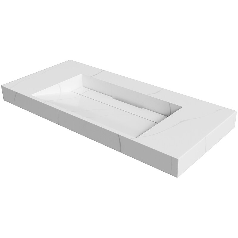 Изображение товара Раковина Armadi Art Flat 859-100-CLCT 100 см искусственный камень